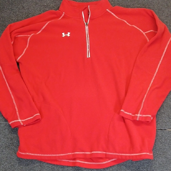 Under Armour Other - Under Armour Men's Red Half-Zip Performance Pullover Sz XL